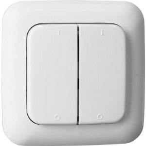 Smartwares SH5-TSW-B SmartHome Funk-Doppelwandschalter - Wand-montiert - RF Wireless - 2 Kanäle - Weiß - Kunststoff - Smartwares SmarthomeHomeWizard (SH5-TSW-B)