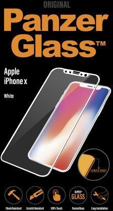 PanzerGlass Premium - Bildschirmschutz - weiß - für Apple iPhone X
