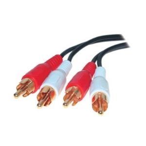 Shiverpeaks BASIC-S - Audiokabel - Composite Audio - RCA (M) bis RCA (M) - 50 cm - abgeschirmt - Schwarz