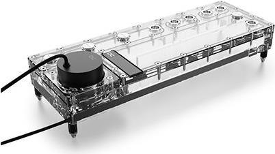 POMPE WATERCOOLING AVEC RÉSERVOIR ALPHACOOL CORE DISTRO PLATE 360MM VPP APEX (NOIR/TRANSPARENT)