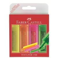 Faber-Castell TEXTLINER 1546 - Orange - Pink - Grün - Gelb - Mehrfarben - Rot - Kunststoff - Polypropylen - Meißel - Tinte auf Wasserbasis (154604)