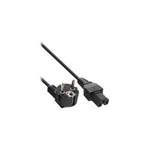 Inline - Cavo di alimentazione - CEE 7/7 (Schuko) (M) - IEC 320 EN 60320 C15 - 18m - Connessione di grado 90 - Black (16810)