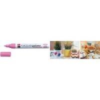 Marabu Porzellanmarker Porcelain Painter, glitter-rosa Strichstärke: 1-2 mm, Universalspitze, auf Wasserbasis (012331533)