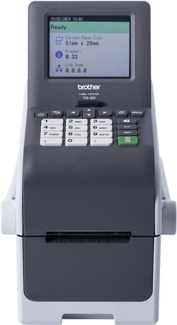 Brother TD-2350DSAH300 stampante per etichette (CD) Termica diretta 300 x 300 DPI 152 mm/s Con cavo e senza cavo Collegamento e