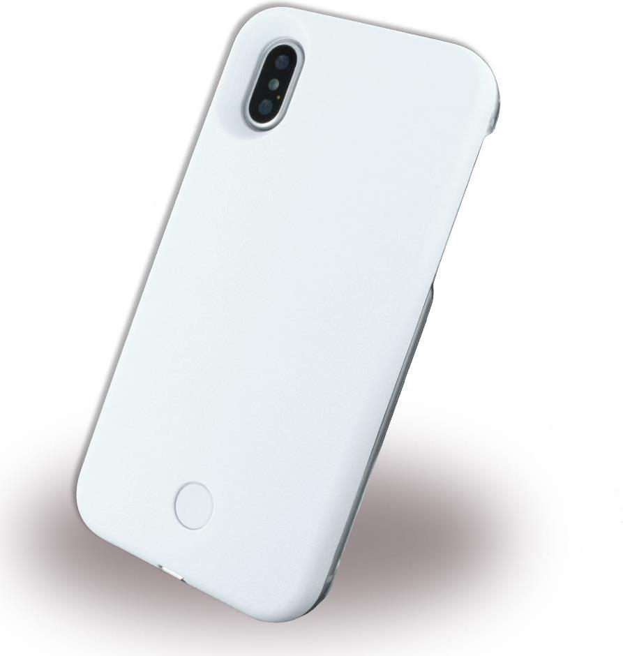 Led Selfie - Hardcover - Apple iPhone X - Weiss