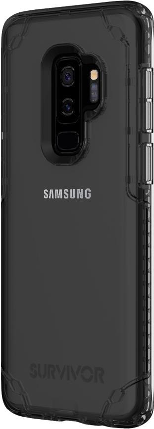 Griffin Survivor Strong - Hintere Abdeckung für Mobiltelefon - Polycarbonat, Thermoplastisches Polyurethan (TPU) - klar - für Samsung Galaxy S9+ (TA44252)