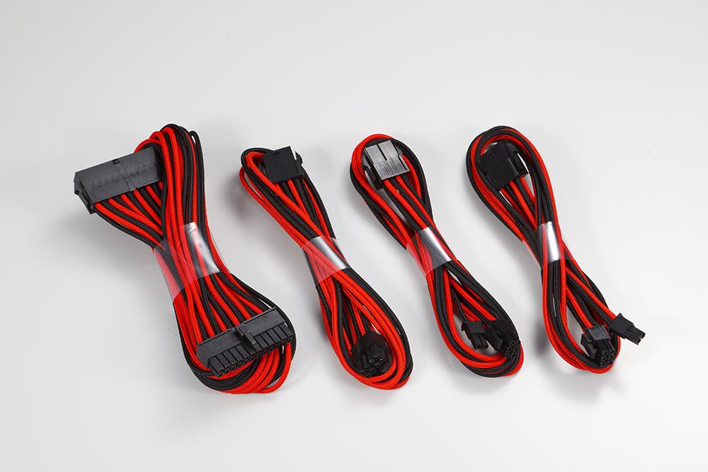 Phanteks PH-CB-CMBO_BR cavo di alimentazione interno (Phanteks Extension Cable Combo Kit - Black/Red)