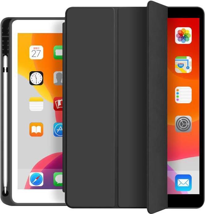 eSTUFF Pencil case iPad Air 10.5 2019 26,7 cm [10.5] Custodia a libro Nero (SEATTLE Pencil Case iPad Air - 10.5. Black PU leath