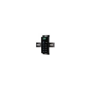 Exsys 4 Port USB 3.0 HUB mit Surge Protection, inkl. Din-Rail Kit und Kabel, Metallgehäuse, für Batterie-Aufladung von iPhone, iPad ab Version 4, Smartphon und Tablet's (EX-1186HMVS)