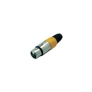 Cannon / XLR-Buchse, gelb, Good Connections® (BU-XLRY)