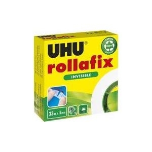 UHU ruban adhésif rollafix, invisible, 19 mm x 33 m - 1 Stück (036310)