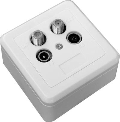 TRIAX Antennendose GAD 404 S 4-Loch Multimedia-Modemdose (389047)