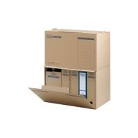 ELBA Archiv-Container tric System, naturbraun aus stabiler Wellpappe, mit Verschlusslasche - Archiv- (83528)