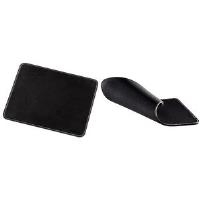 Tappetino per mouse Hama con aspetto in pelle - Tappetino per mouse - Nero (54745)