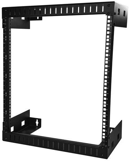 StarTech.com 12U 19 Rack di rete per montaggio a parete a 2 staffe - Rack a muro profondo 12/30cm a telaio aperto. Rack per dat