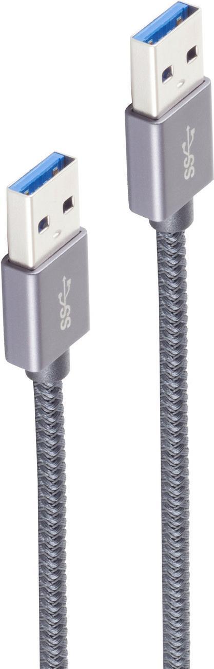 shiverpeaks Basic-S Cavo USB 05 m USB 3.2 Gen 2 (3.1 Gen 2) USB A grigio (BS13-37010)