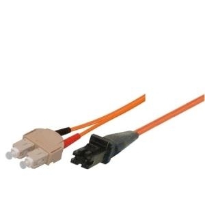Tecline Fröhlich + Walter - Patch-Kabel - SC multi-mode (M) - MT-RJ Multimodus (M) - 5 m - Glasfaser - 62,5/125 Mikrometer - OM1 - orange (76005)