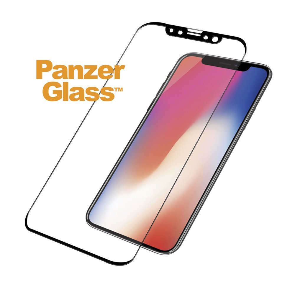 PanzerGlass Original - Bildschirmschutz - Schwarz - für Apple iPhone X