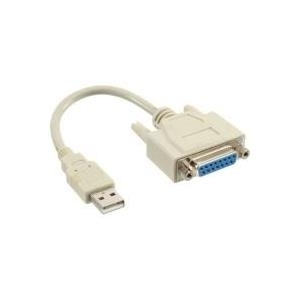 InLine - USB-Kabel - USB Typ A, 4-polig (M) - DB-15 (W) (33101)