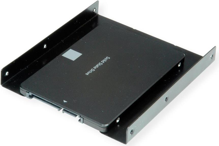 Adattatore di montaggio HDD/SSD telaio da 35" per 1x HDD/SSD da 25" metallo nero (16/01/3009)