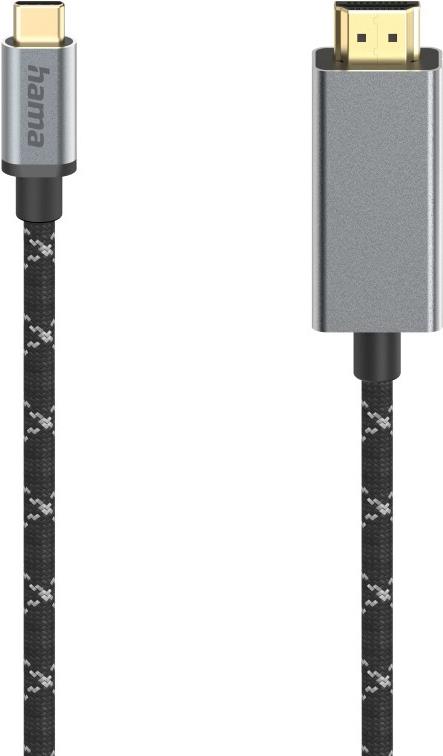 Hama 00200509 cavo HDMI 15 m HDMI tipo A (Standard) USB tipo-C Nero