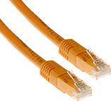 Cavo patch ACT Orange U/UTP CAT6 da 1 metro con connettori RJ45 CAT6 U/UTP ORANGE 1.00M (IB1501)