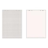LANDRÉ Flip-Chart-Block, 20 BLatt, kariert, 680 x 990 mm 80 g-qm, recycling, gerollt - 5 Stück (419000002)