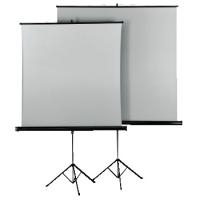 Hama Tripod Projection Screen 125, Duo - Projektionsbildschirm mit Stativ (18792)