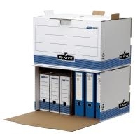 Fellowes Archiv-Container R-Kive PRIMA, weiß-blau aus 100% recycelter Karton, zu 100% wiederverwertbar (0029901)