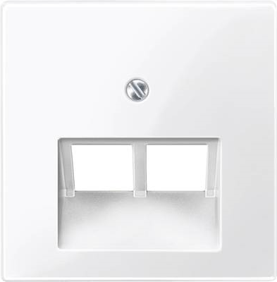 Merten Abdeckung UAE-/IAE-/ISDN-Steckdose System M, 1-M, M-Smart, M-Plan, M-Creativ Polarweiß glänzend 296119 (296119)