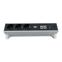 Bachmann DESK 2 - Verlängerungsschnur - 3 Ausgangsstecker - 20cm - Deutschland (902.202)