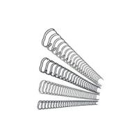 Esselte-Leitz Leitz wireBIND - Metall - 10 mm - 300 mm - 34 Ringe - A4 (210 x 297 mm) - 75 Blätter - Silber - 100 Stck. Bindedraht (27713)