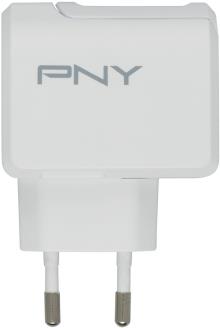 PNY - Netzteil - 12 Watt - 2.4 A (USB) - auf Kabel: USB-C