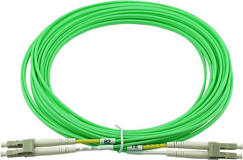 Cavo patch fibra ottica duplex LC-LC multimodale OM5 30 metri