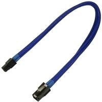 Nanoxia Manhattan 4-Pin P4 Verlängerung - Stromkabel - 4-Pin P4 - Netzstecker P4 - 30cm - Blau - Einzelsleeve (900200019)