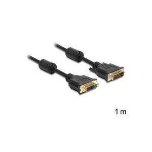 Cavo di prolunga Delock DVI 24 1 maschio a DVI 24 1 femmina 1 m nero