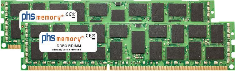 PHS-memory 64GB (2x32GB) Kit RAM Speicher kompatibel mit ORACLE SUN Fire X4470 M2 DDR3 RDIMM 1333MHz PC3-10600R (SP466070)