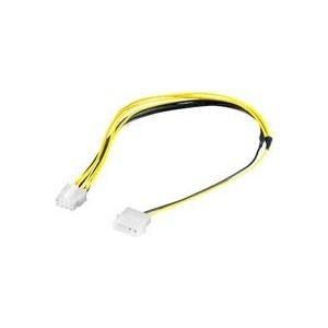MicroConnect - Stromkabel - 8-poliges EPS12V (M) bis interne Stromversorgung, 4-polig (M) - 28 cm