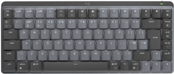 Logitech 920-010779 tastiera Ufficio RF Wireless QWERTY Inglese UK Grafite, Grigio (MX MECH. MINI WRLS ILLUM. KEYB - - GRAPHITE