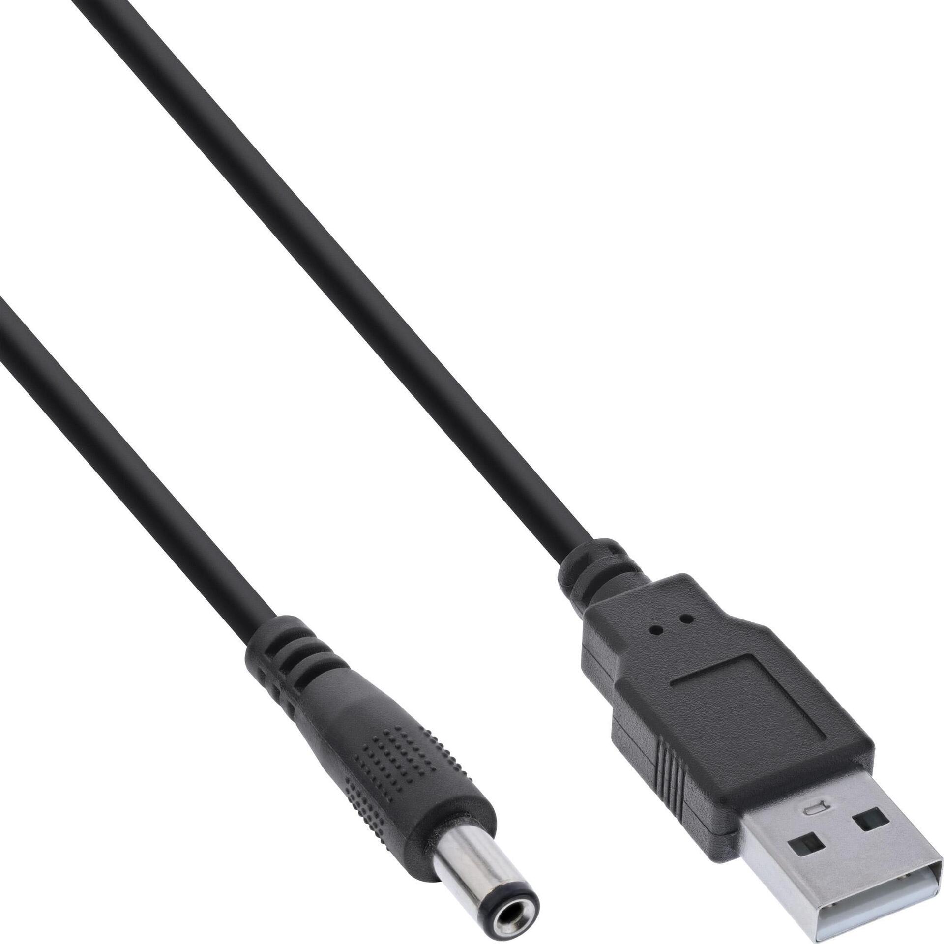 Cavo adattatore di alimentazione CC USB - Spina USB A a spina cava CC 5,5x2,50 mm - sc