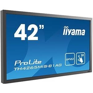 Iiyama ProLite TH4265MIS-B1AG - 106.7 cm (42) Klasse LED-Display - Digital Signage - mit Touchscreen - 1080p (Full HD) 1920 x 1080 - Schwarz