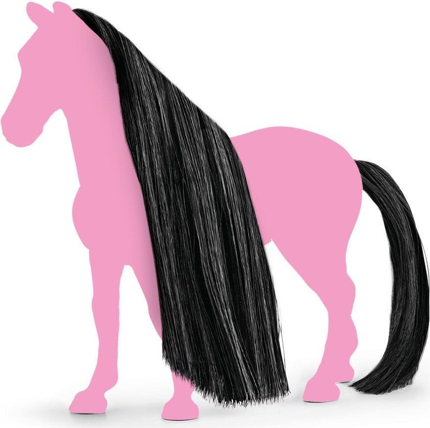 SCHLEICH Horse Club Sofia's Beauties Hair Beauty Horses Black Toy Accessories, 3 to 8 Years, Black [42649]