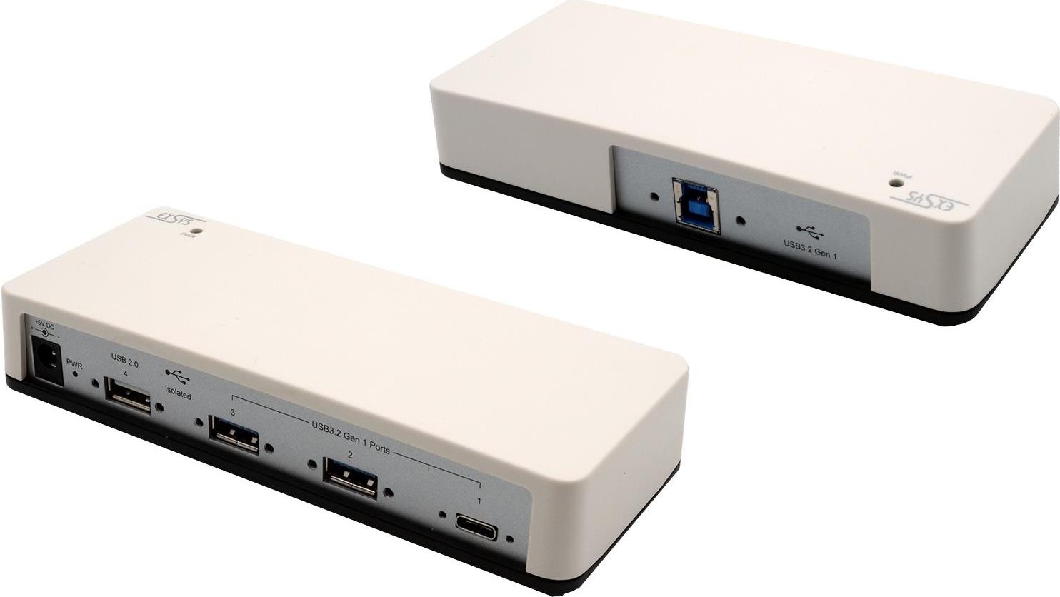 Porta USB 3.2 Gen1 HUB4 incluso alimentatore 15KV ESD Protezione da sovratensione e 3KV