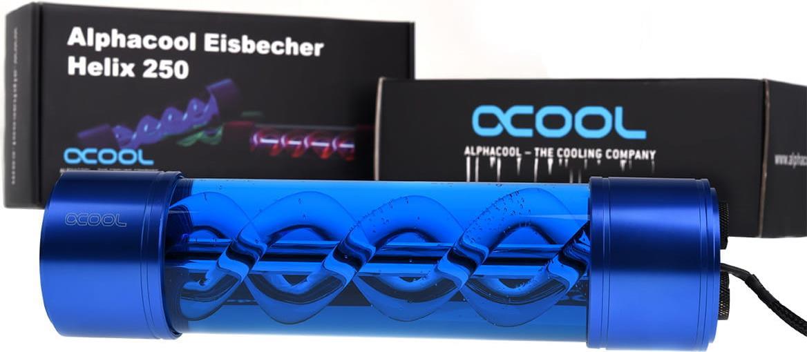 RÉSERVOIR ALPHACOOL EISBECHER HELIX 250 (TRANSPARENT/BLEU)