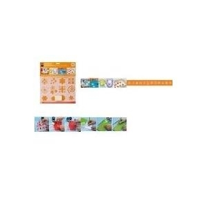 Marabu Motivschablonen-Set Retro Art, selbstklebend DIN A5, wieder verwendbar, Reinigung mit Wasser, für Acryl- (027400007)
