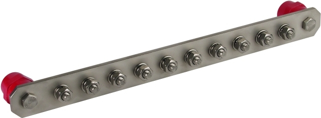 Dehn + Soehne DEHN PAS I 10AP M10 V2A Sammelschiene 43,5 cm Edelstahl 1 Stück(e) (472 219)