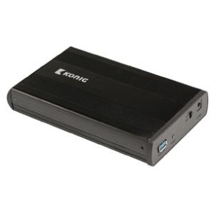 König CSU3HDE35S100 - Speichergehäuse - 3.5 (8.9 cm) - SATA - USB 3.0 - Schwarz