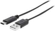 Manhattan 354981 cavo USB USB 3.2 Gen 1 [3.1 Gen 1] 3 m USB C USB A Nero (USB-C TO USB-A CABLE 3M- - MALE/MALE 5GBPS [USB 3.0]