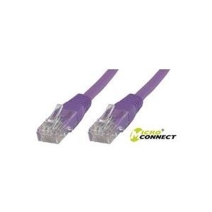 MicroConnect - Netzwerkkabel - RJ-45 (M) bis RJ-45 (M) - 40 cm - UTP - CAT 6 - halogenfrei, verseilt - Violett