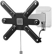One For All ULTRA SLIM WM 6241 - Verstellbarer Arm für LCD TV - Aluminium, Kohlenstoffstahl - Bildschirmgröße: 33-107 cm (13-42) - Wandmontage möglich